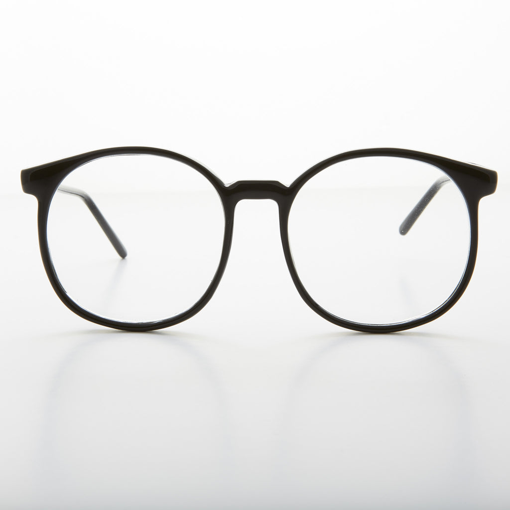 oversized secretary clear lens glasses