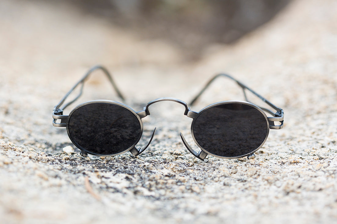 vintage steampunk goggles Rare Vintage Steampunk Sunglass with Metal Nose Piece