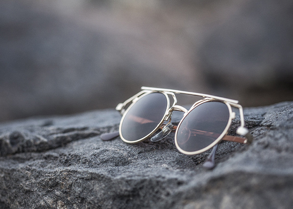 90s Round Steampunk Goth Vintage Sunglass 