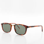Load image into Gallery viewer, Rectangular Preppy Vintage Horn Rim Sunglass with Glass Lens
