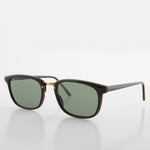 Load image into Gallery viewer, Rectangular Preppy Vintage Horn Rim Sunglass with Glass Lens
