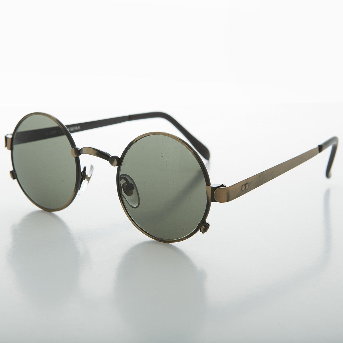 round metal steampunk john lennon vintage sunglasses