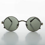 Load image into Gallery viewer, round metal steampunk john lennon vintage sunglasses
