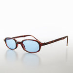 Load image into Gallery viewer, Micro Rectangle Tortoiseshell Sunglasses with Tinted Lenses 
