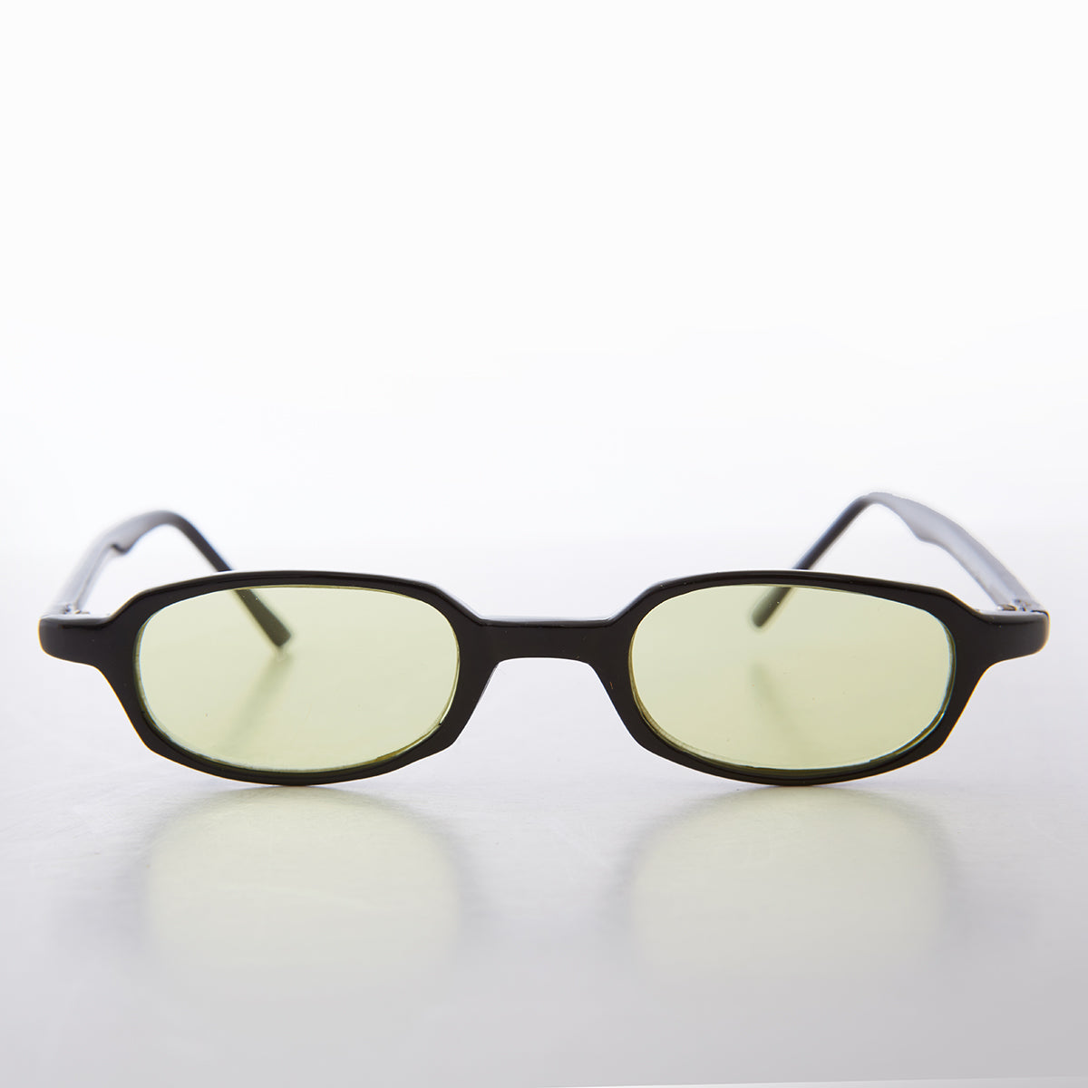 Micro Rectangle Sunglasses with Tinted Lenses 