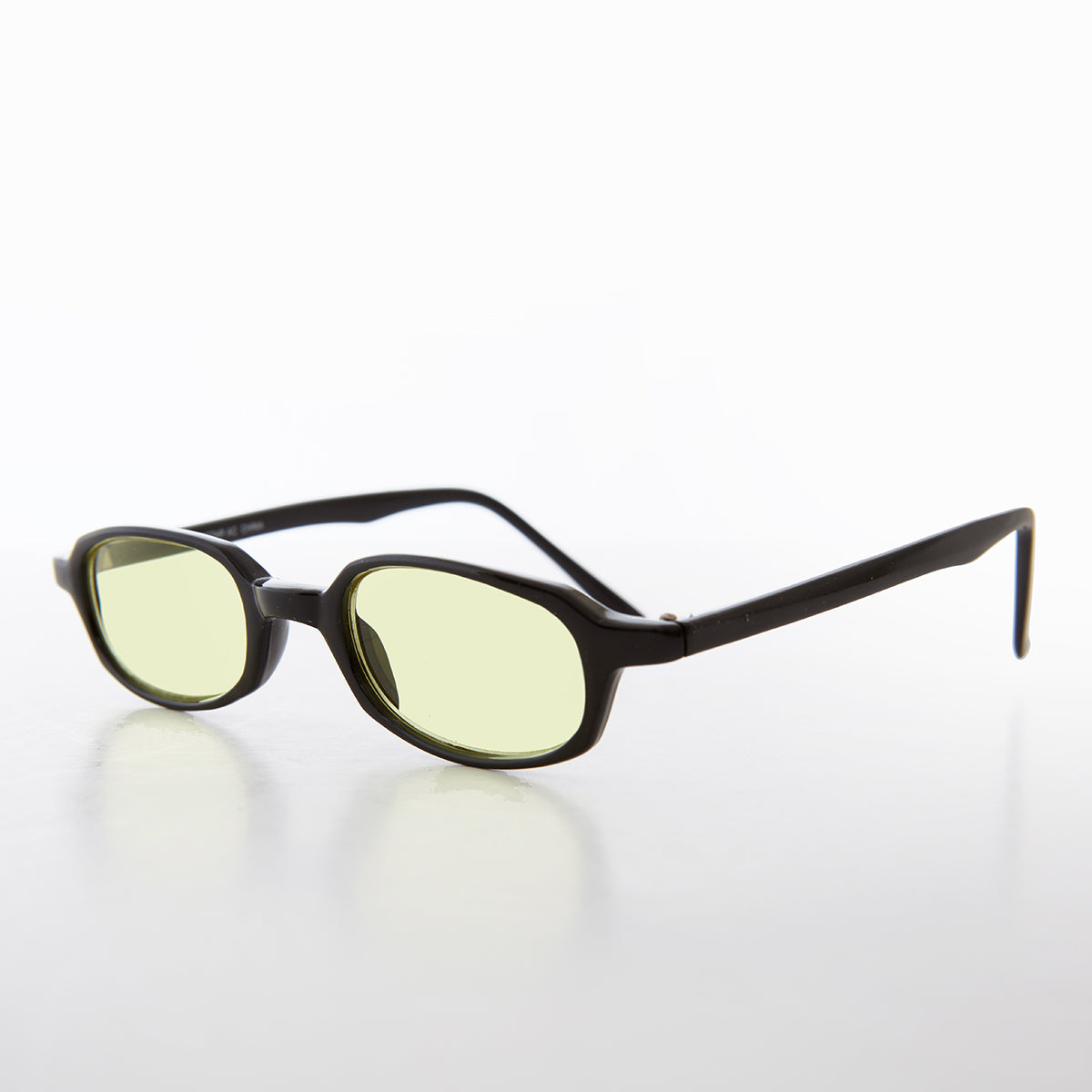 Micro Rectangle Sunglasses with Tinted Lenses 