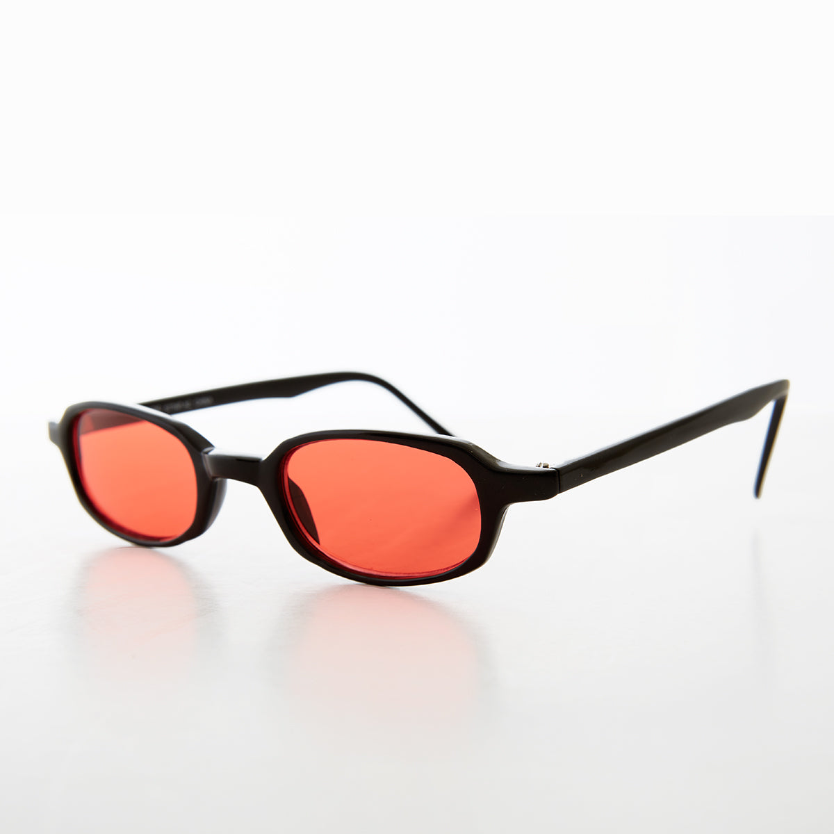 Micro Rectangle Sunglasses with Tinted Lenses 