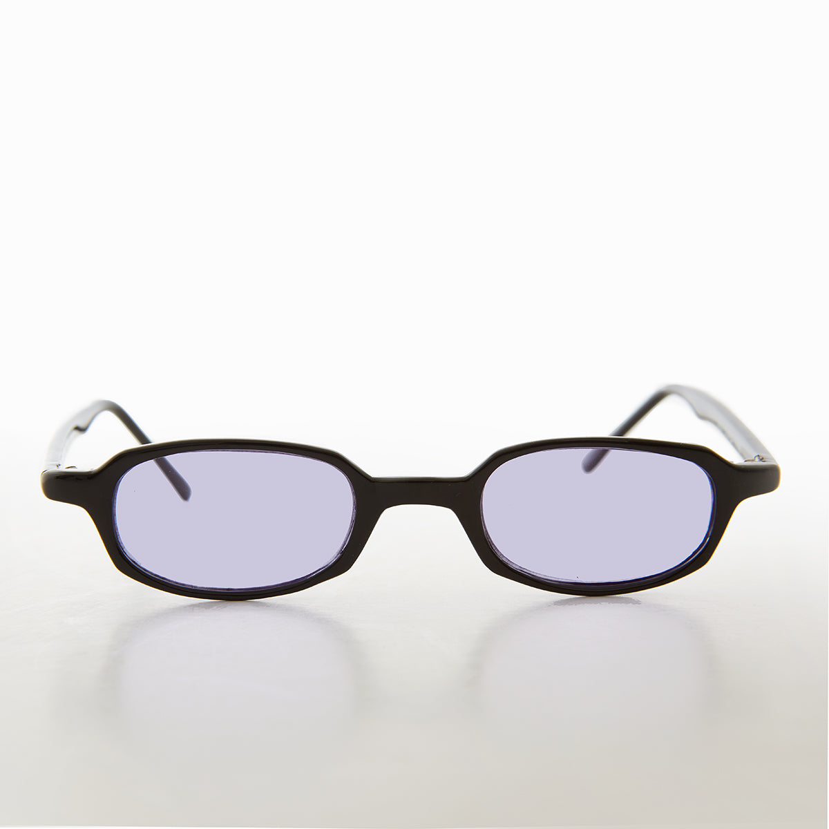 Micro Rectangle Sunglasses with Tinted Lenses 