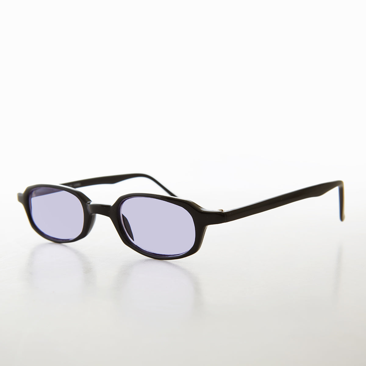 Micro Rectangle Sunglasses with Tinted Lenses 