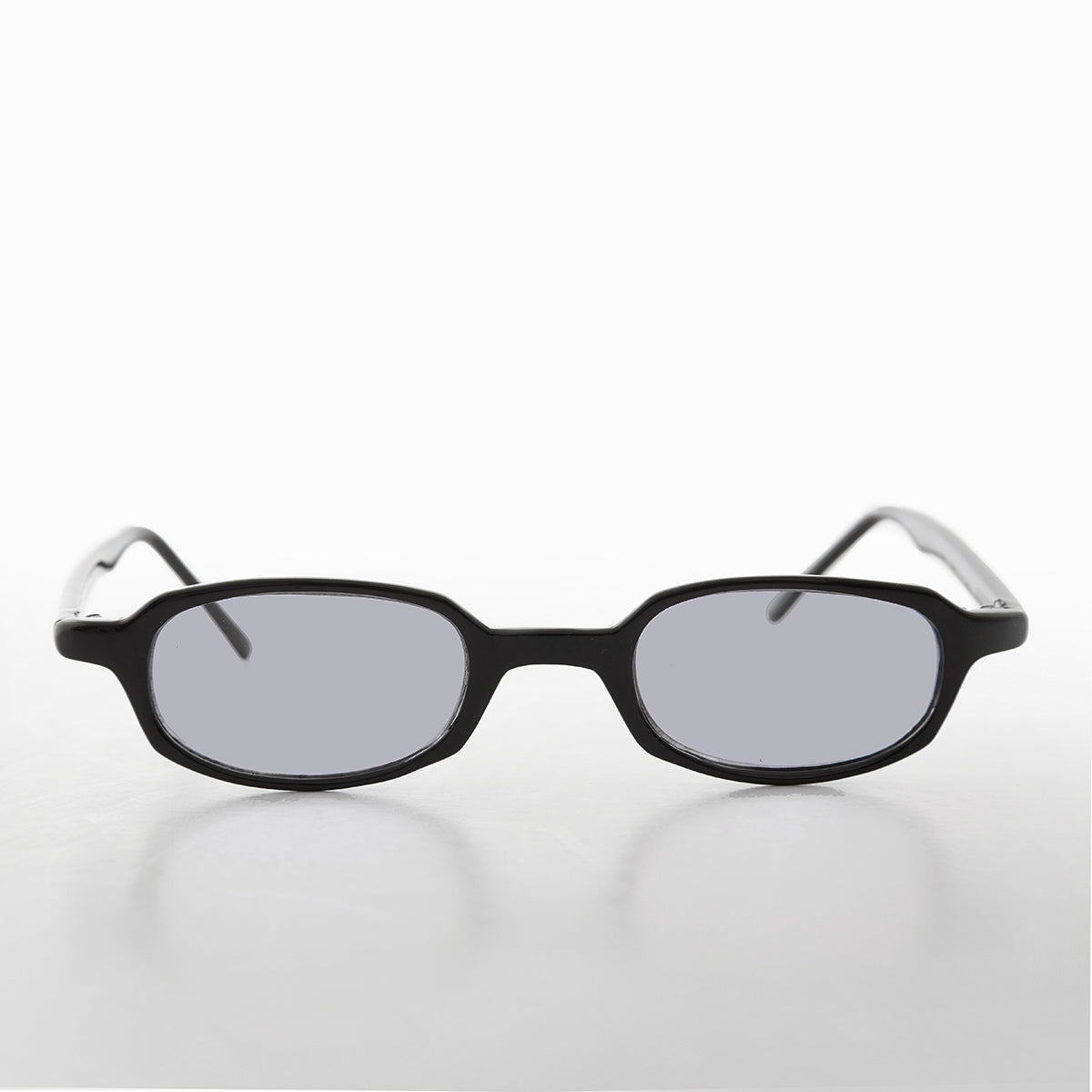 Micro Rectangle Sunglasses with Tinted Lenses 