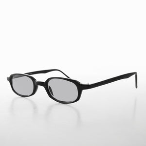 Micro Rectangle Sunglasses with Tinted Lenses 