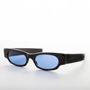 Slim Cruiser Vintage Sunglass with Blue Tinted Lens