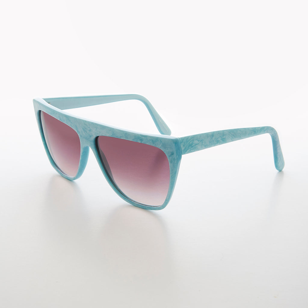 Colorful 80s Flat Top Sunglass 