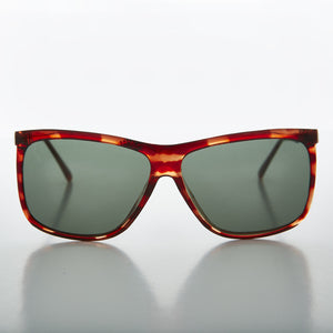 oversized square classic vintage sunglass with glass lens