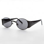 Load image into Gallery viewer, black oval combo frame vintage sunglass
