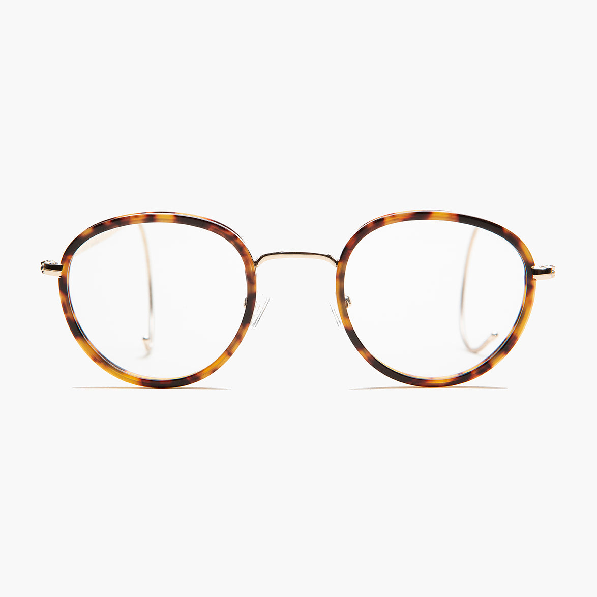 Preppy Round Glasses with Cable Temples 