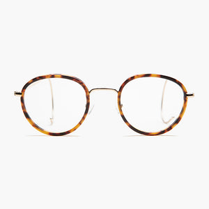 Preppy Round Glasses with Cable Temples 