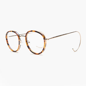 Preppy Round Glasses with Cable Temples