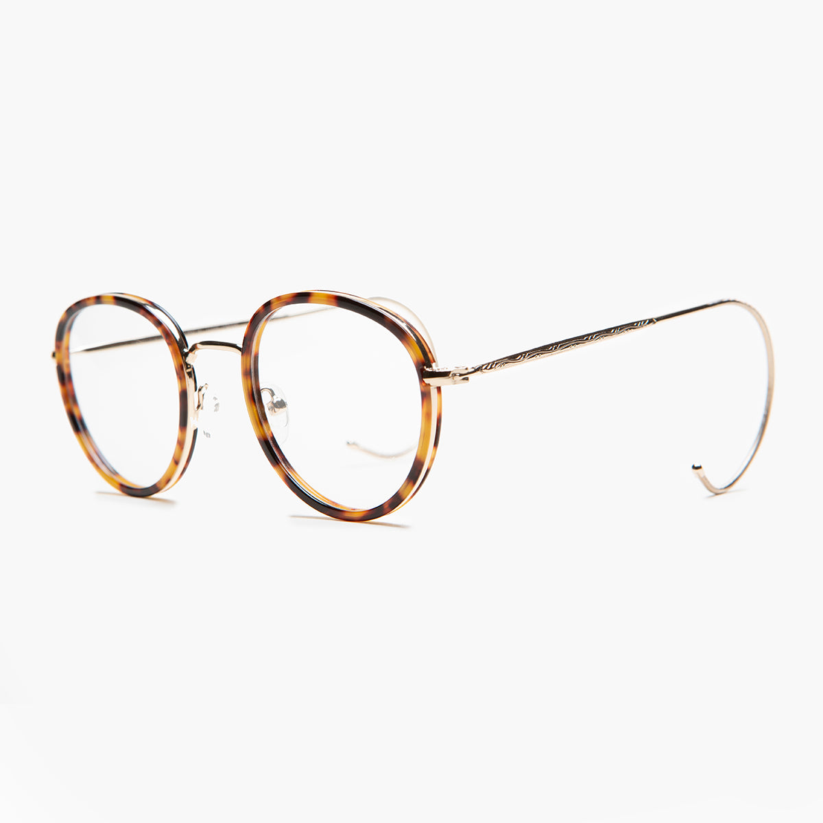 Round Reading Glasses with Cable Temples 