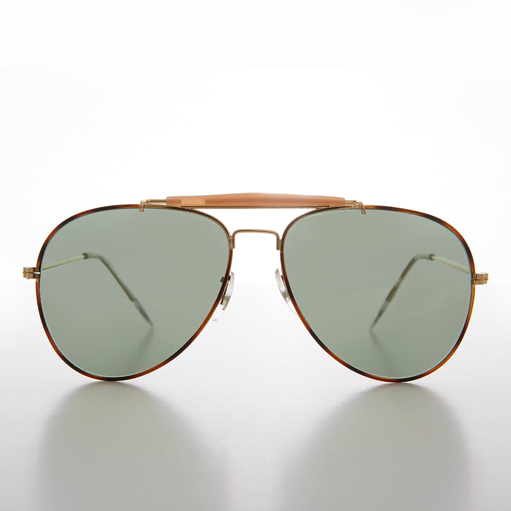 Teardrop Pilot Sunglass with Glass Lens 