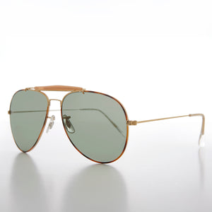Teardrop Pilot Sunglass with Glass Lens 