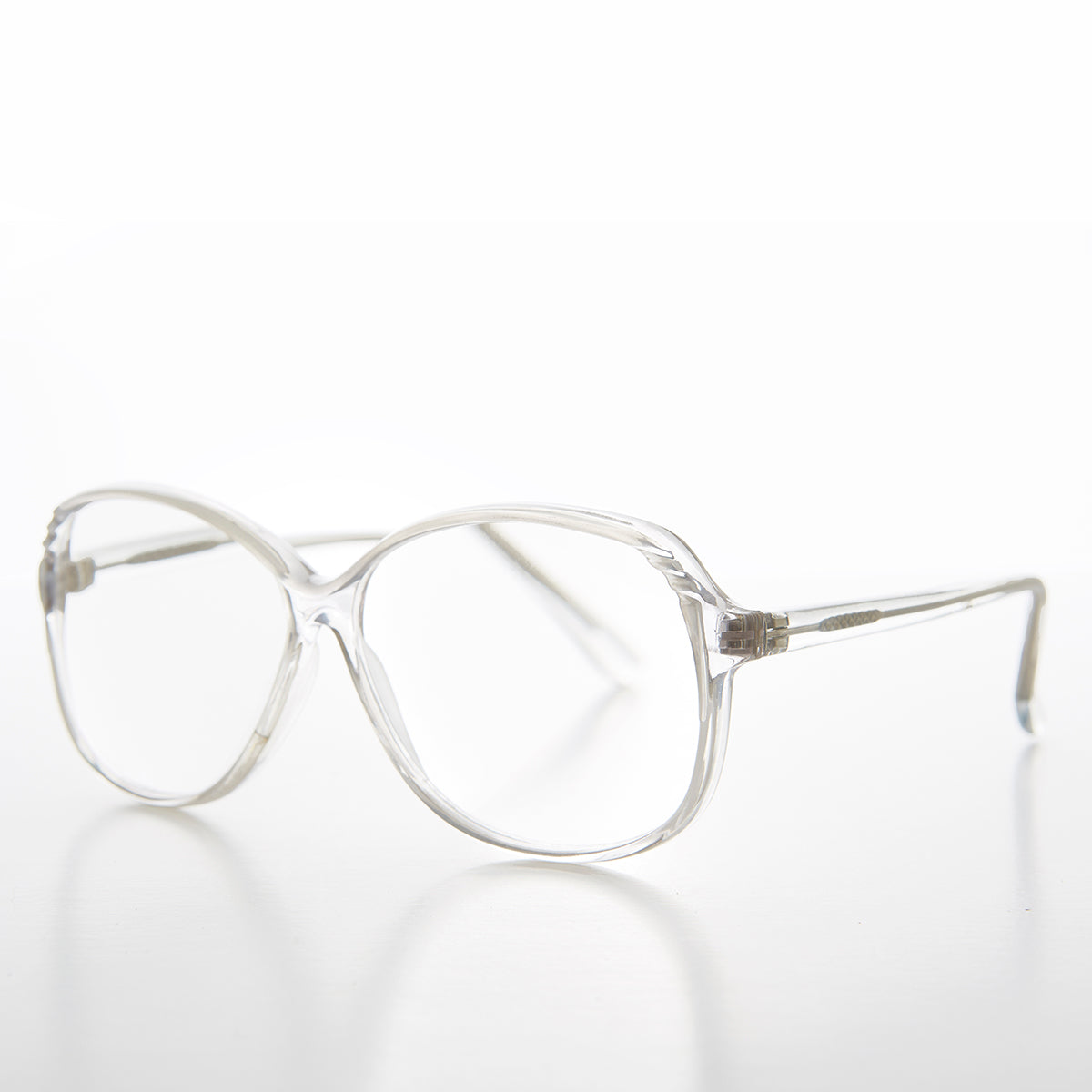 Clear Square Reading Glasses Granny-Style