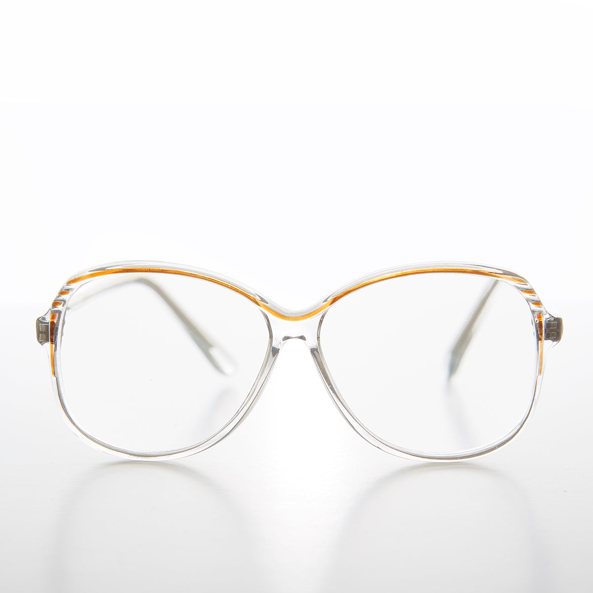 Clear Square Reading Glasses Granny-Style