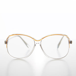 Clear Square Reading Glasses Granny-Style