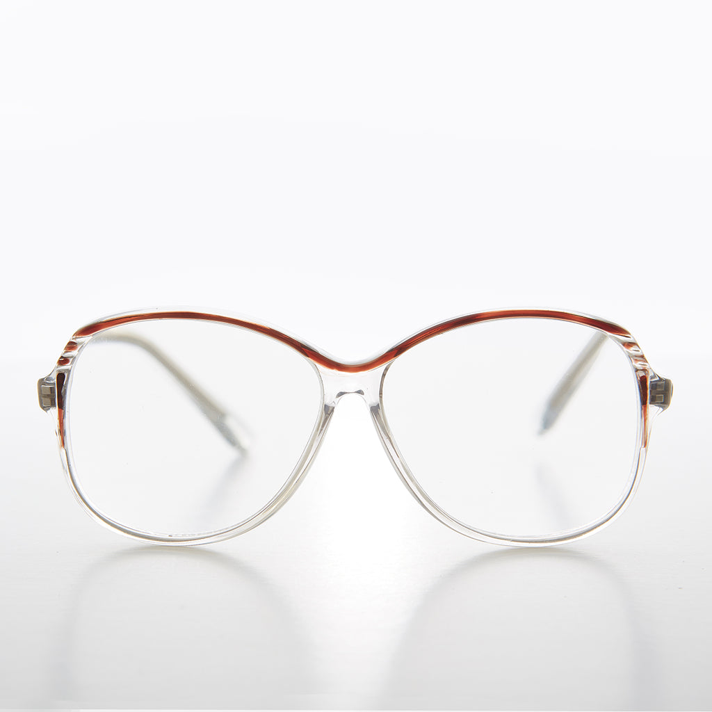 Clear Square Reading Glasses Granny-Style