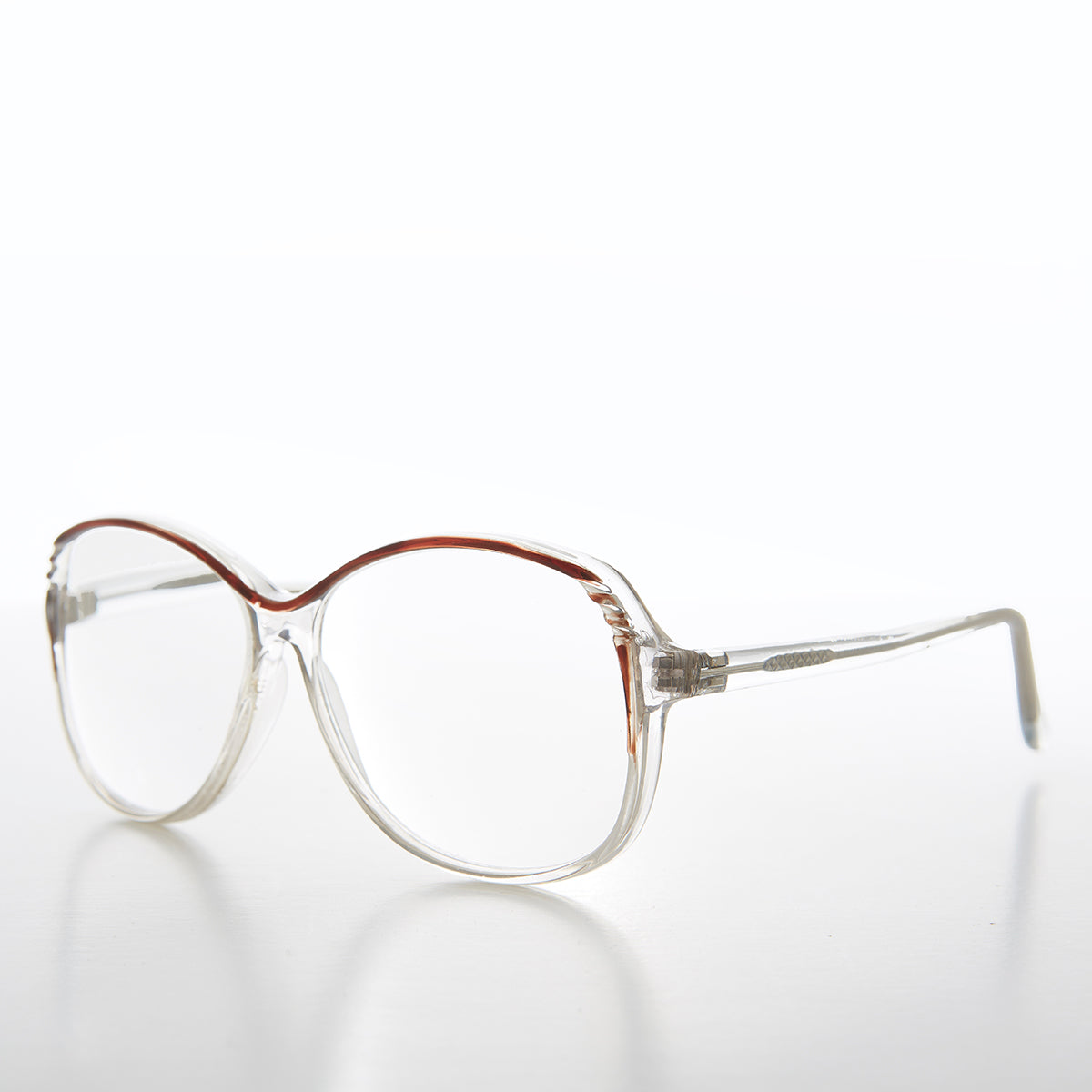 Clear Square Reading Glasses Granny-Style