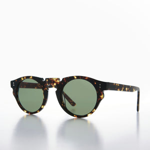 round cut-out design retro sunglass