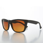 Load image into Gallery viewer, Classic Square Black Sunglasses with Amber Lens - Toni
