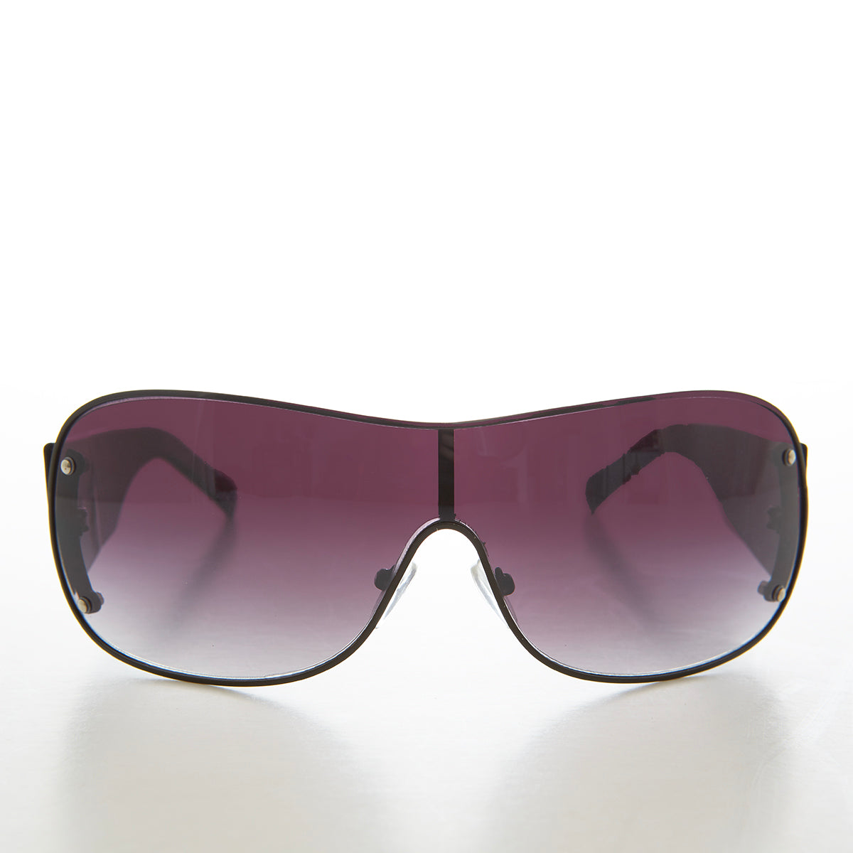 mono lens wrap around shield vintage sunglasses