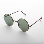 Load image into Gallery viewer, Round Hippy Vintage Sunglass with Glass Lens
