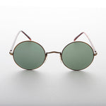 Load image into Gallery viewer, Round Hippy Vintage Sunglass with Glass Lens
