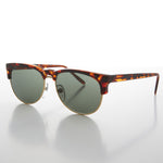 Load image into Gallery viewer, tortoise shell half frame horn rim vintage sunglass
