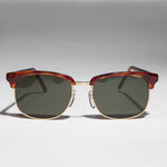 Load image into Gallery viewer, classic square tortoiseshell horn rim vintage sunglass

