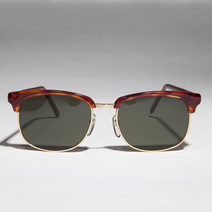 classic square tortoiseshell horn rim vintage sunglass