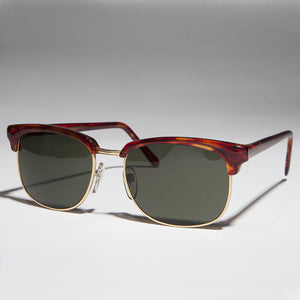 classic square tortoiseshell horn rim vintage sunglass