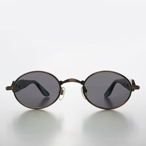 oval metal vintage sunglasses