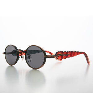 oval metal vintage sunglasses