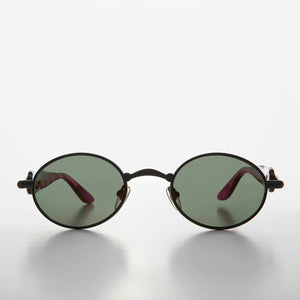 oval metal vintage sunglasses