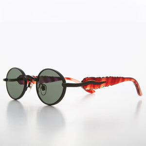 oval metal vintage sunglasses