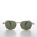 Load image into Gallery viewer, Tailored Steampunk Gold Sunglasses with Industrial Temples
