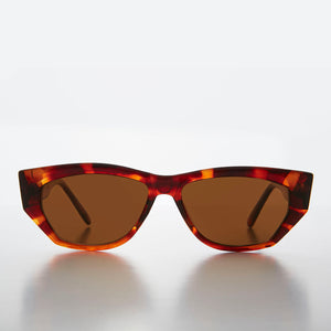 Chunky Mod Retro Sunglass with Gold Bling