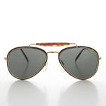 Load image into Gallery viewer, Industrial Stainless Steel 1990s Aviator Vintage Sunglass
