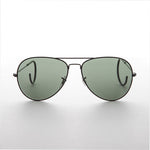 Load image into Gallery viewer, vintage aviator sunglass with cable temples 
