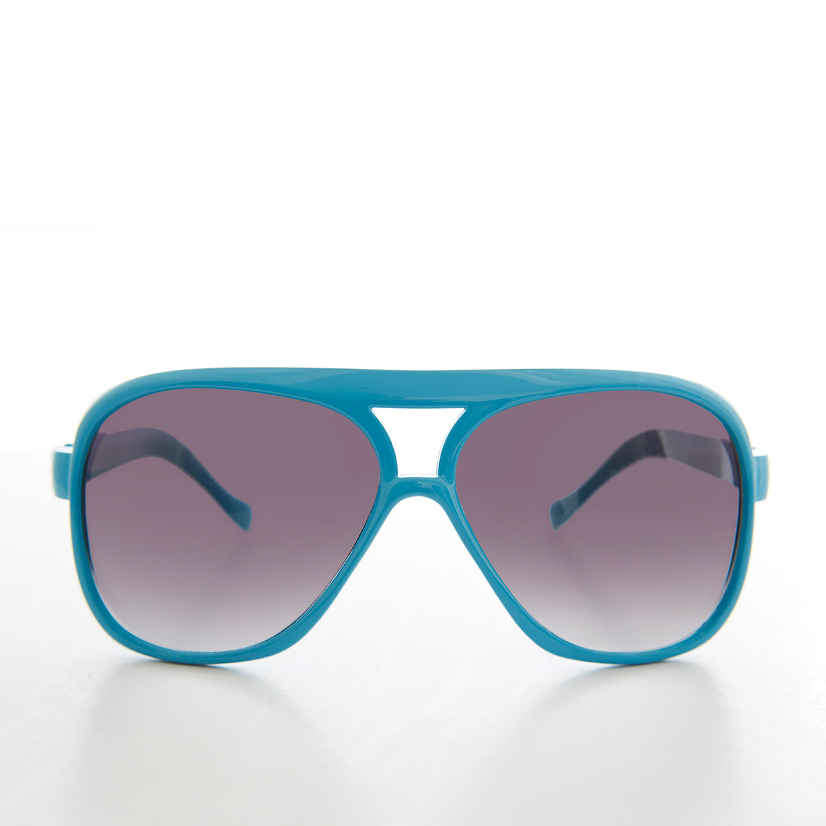 blue square aviator sunglasses