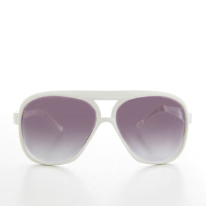 white square aviator sunglasses