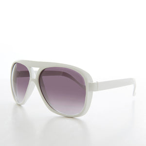 white square aviator sunglasses